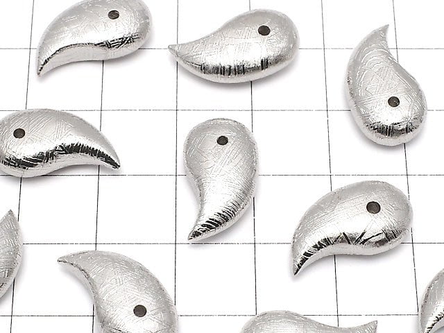 Meteorite (Muonionalusta) Comma Shaped Bead 18x10mm 1pc