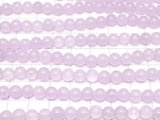Light purple Jade Round 6mm 1strand beads (aprx.14inch / 35cm)