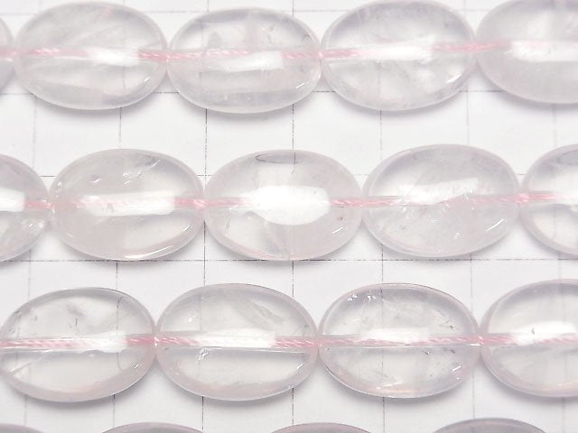 Madagascar Rose Quartz AA++ Oval 18x13x7mm half or 1strand beads (aprx.15inch / 38cm)