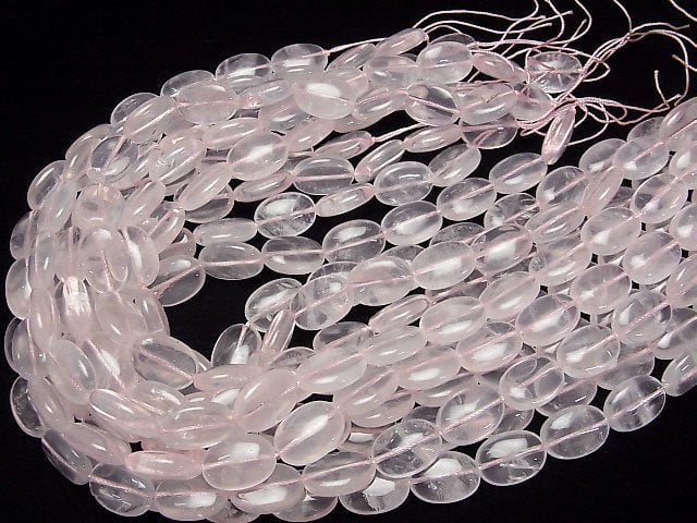 Madagascar Rose Quartz AA++ Oval 18x13x7mm half or 1strand beads (aprx.15inch / 38cm)