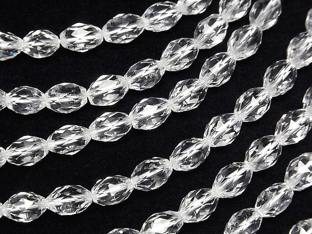 High Quality! Crystal AAA Triangle Faceted Rice 10x7x7mm 1/4 or 1strand beads (aprx.15inch/36cm)
