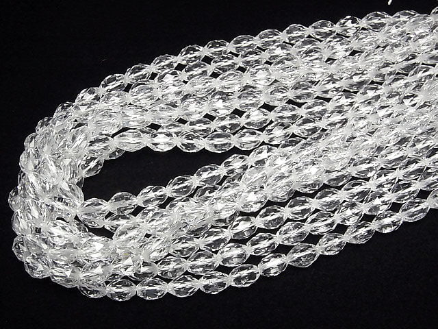 High Quality! Crystal AAA Triangle Faceted Rice 10x7x7mm 1/4 or 1strand beads (aprx.15inch/36cm)