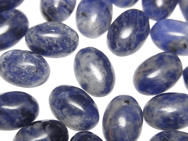 Sodalite AA++ Oval Cabochon 14x10mm 2pcs