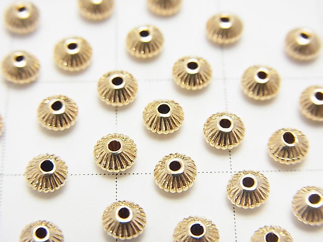 14KGF Rondelle 3.5x2mm 5pcs
