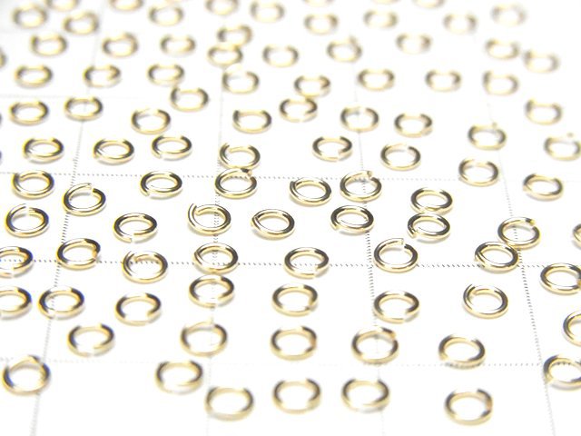 14KGF Jump Ring 0.4x3mm 20pcs