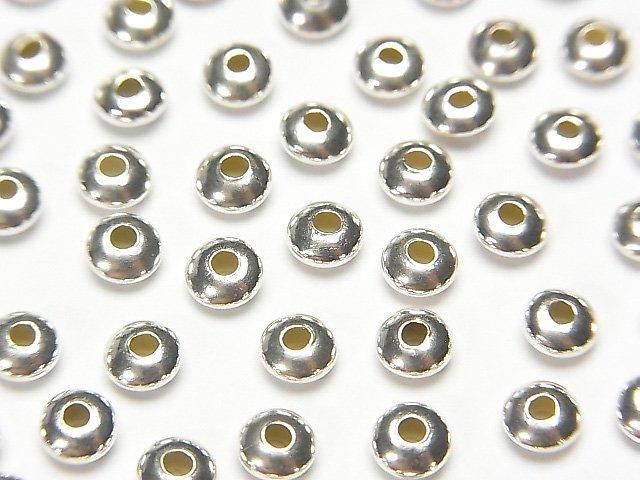 Silver925 Rondelle 2mm,2.5mm,3mm,4mm,5mm No coating 5pcs