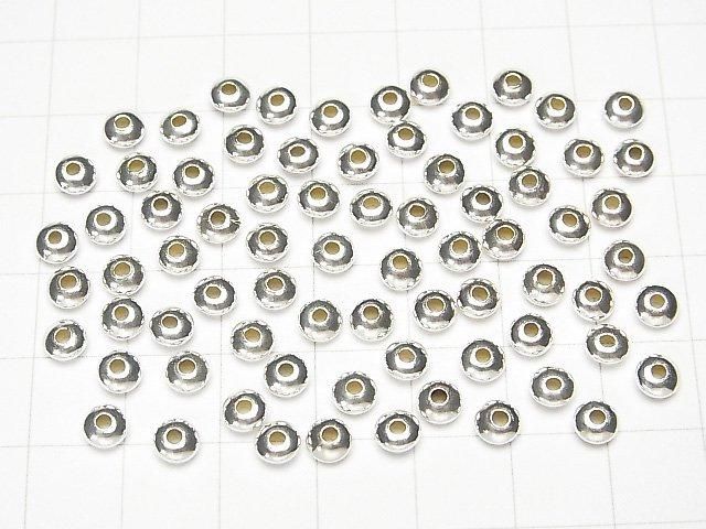 Rondelle Argent 925 2mm, 2,5mm, 3mm, 4mm, 5mm Sans revêtement 10pcs