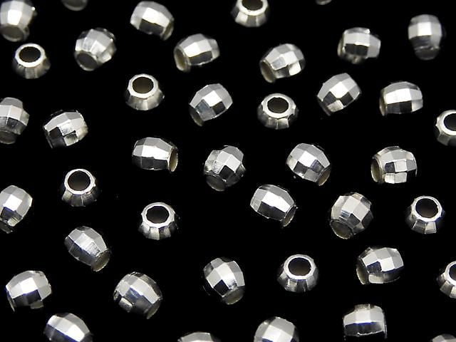 Silver925 Faceted Round 2.5mm No coating 20pcs