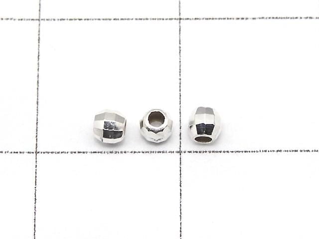 Silver925 Faceted Round 2.5mm No coating 20pcs