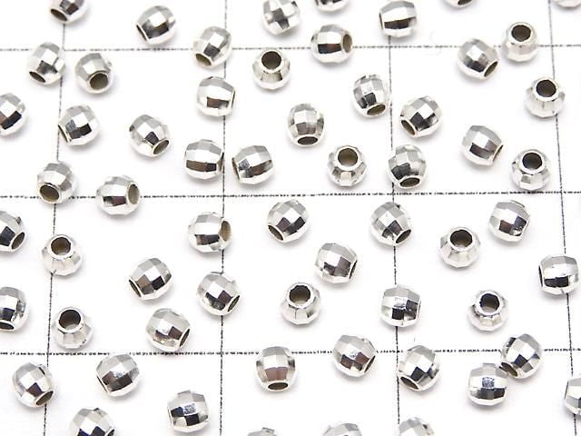 Silver925 Faceted Round 2.5mm No coating 20pcs