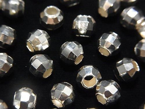 Silver925 Faceted Round 6mm No coating 5pcs