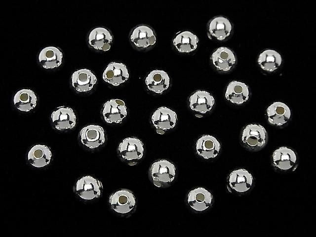 Silver925 Round 2mm,2.5mm,3mm,4mm,5mm,6mm,8mm No coating 3pcs -