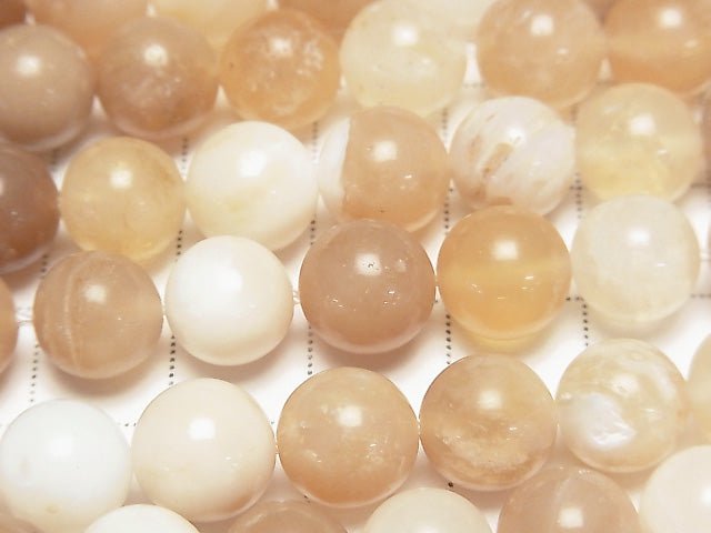 Afrikanischer gelber Opal Runde 10 mm 1 Strang Perlen (ca. 15 Zoll / 38 cm)
