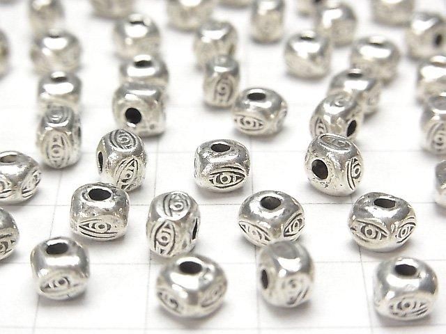 Karen Silver Rondelle 5x5x4.5mm 1pc