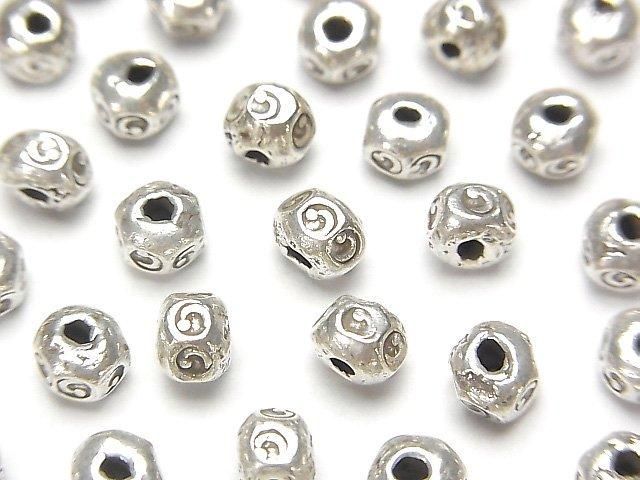 Karen Silver Rondelle 5x5x4mm 3pcs