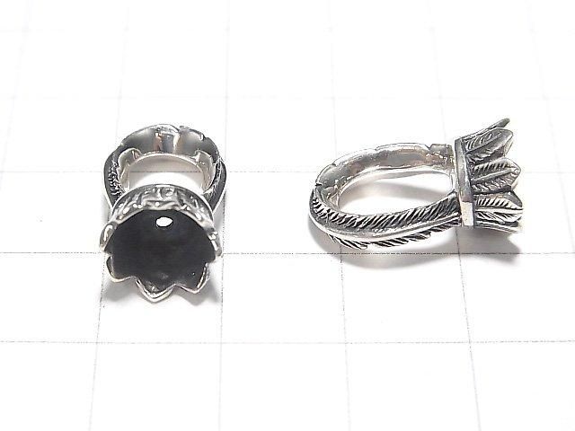 Silver 925 Design Hook & Connector 17x10mm