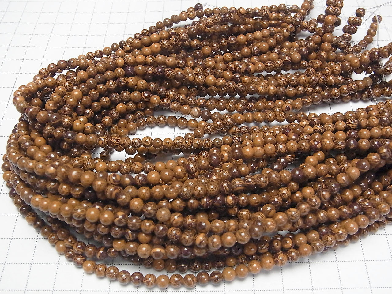 Elephant Skin Jasper Round 4mm 1strand beads (aprx.15inch/38cm)