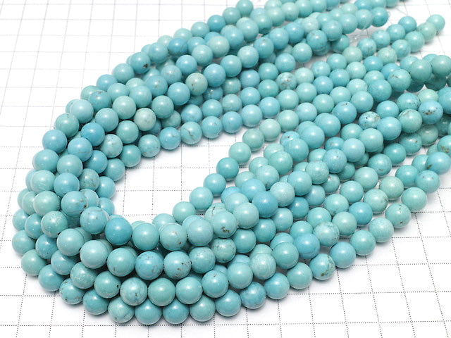 Magnesite Turquoise Round 8mm 1strand beads (aprx.15inch/37cm)