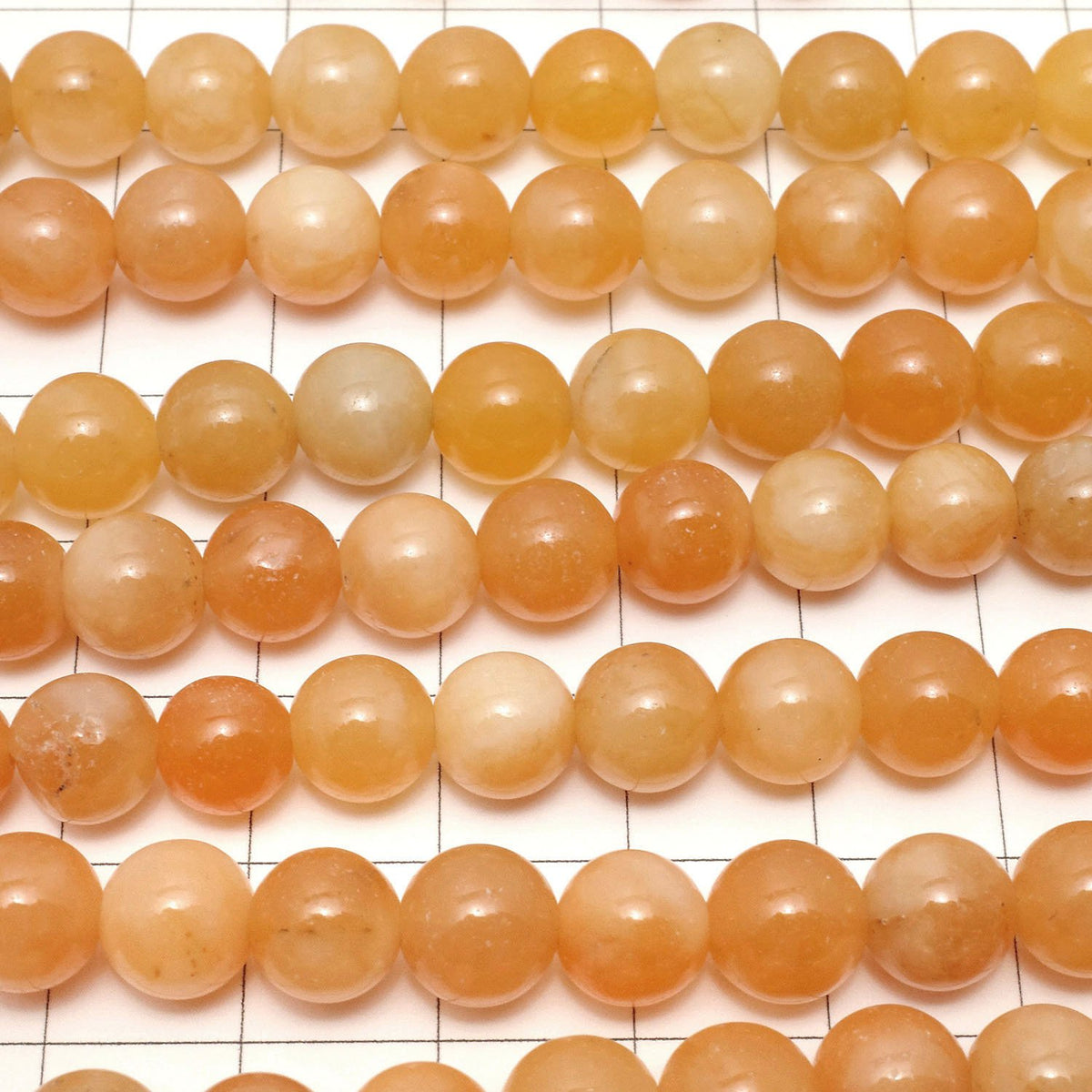 Orange Jade Round 8mm 1strand beads (aprx.15inch / 38cm)