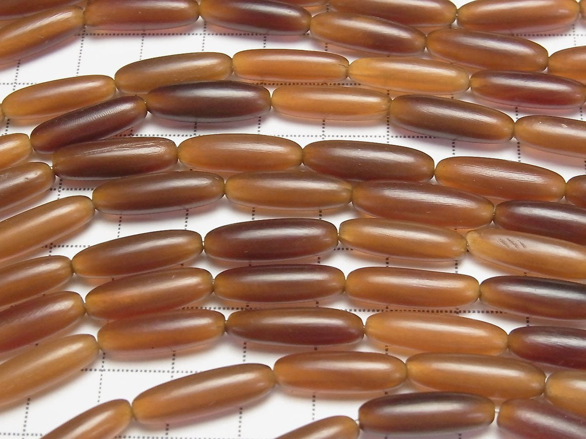 1strand $5.79! Buffalo Horn Rice 21x6x6 Yellow 1strand beads (aprx.15inch / 38cm)