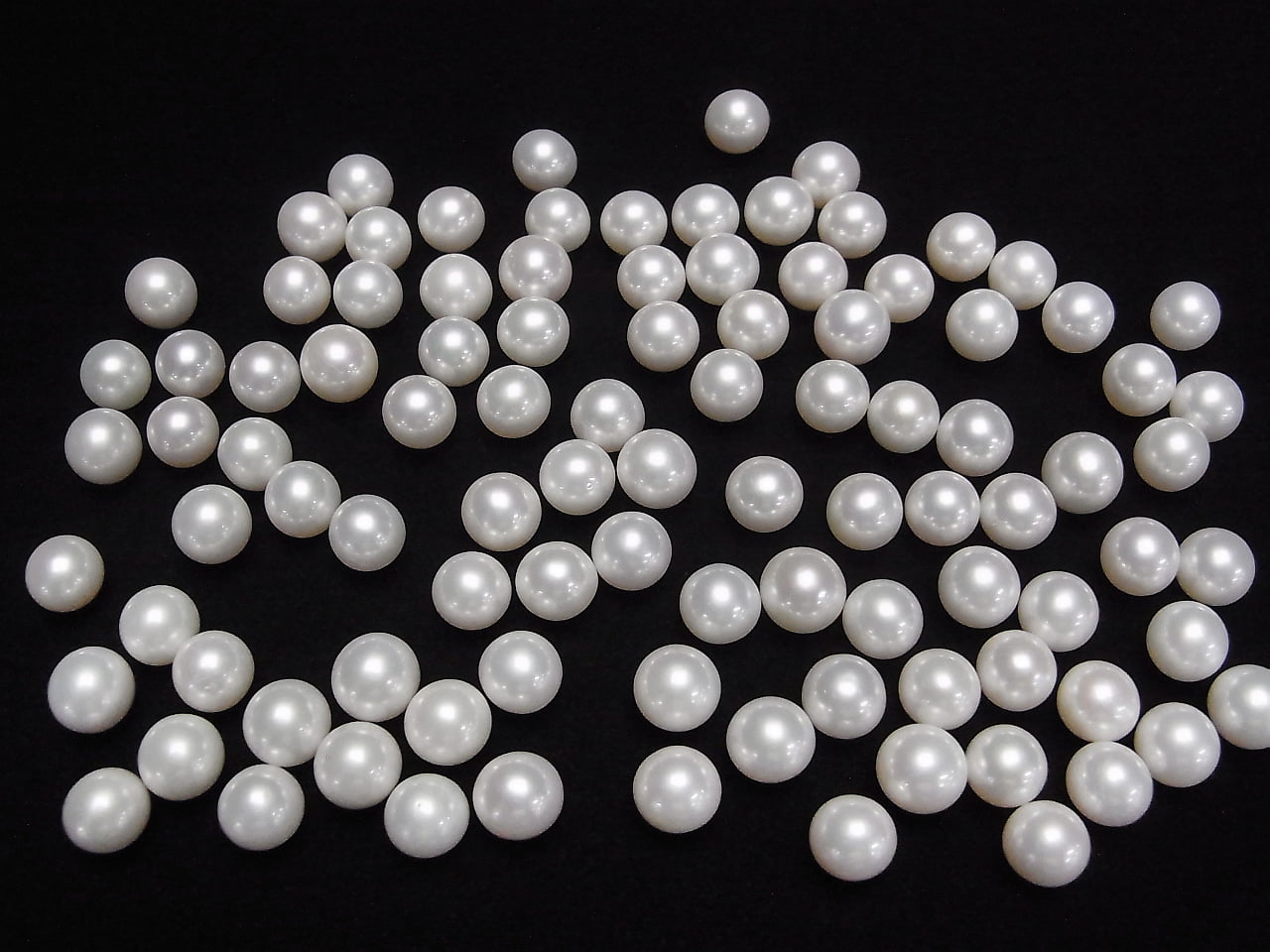 Perle d'eau douce AAA - Pierre individuelle ronde 9-9.5mm Blanche 1pc