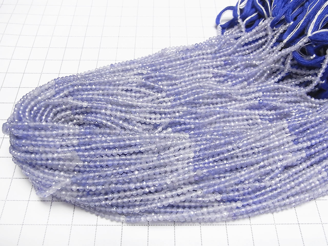 High Quality! Tanzanite AAA Semi-Faceted Round 2mm half or 1strand beads (aprx.12inch/30cm)