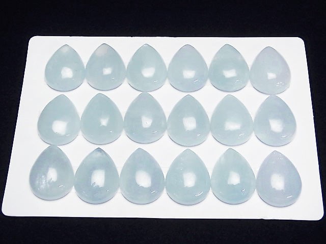Namibia Aquamarin AAA- Birnenform Cabochon 20x15 mm 1 Stück