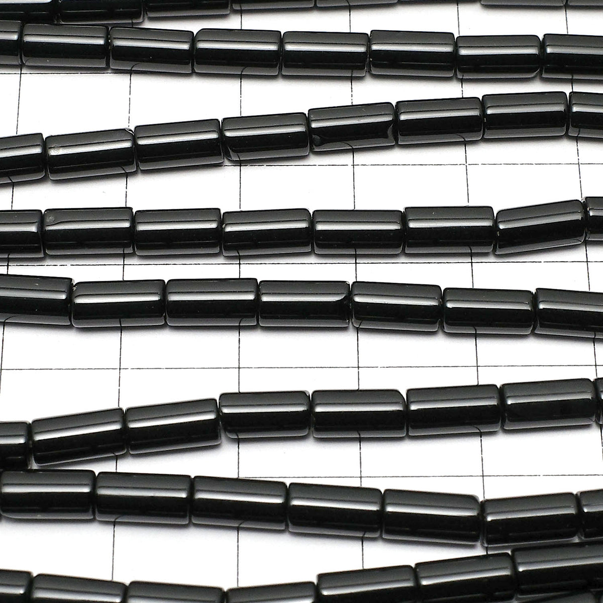 Onyx Tube 8x4x4mm 1strand beads (aprx.14inch/35cm)
