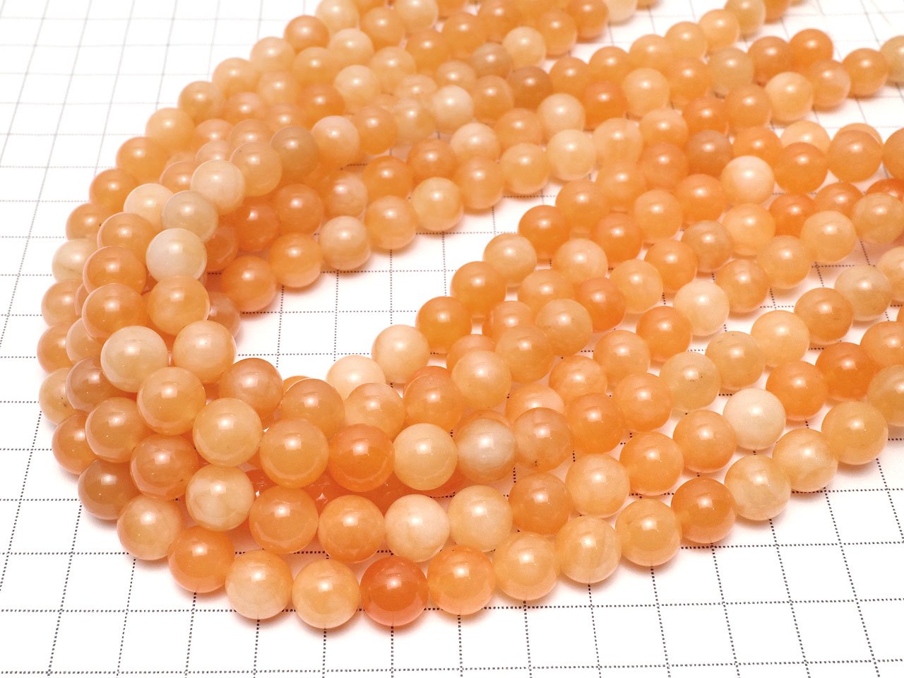 Orange Jade Round 10mm 1strand beads (aprx.15inch / 37cm)