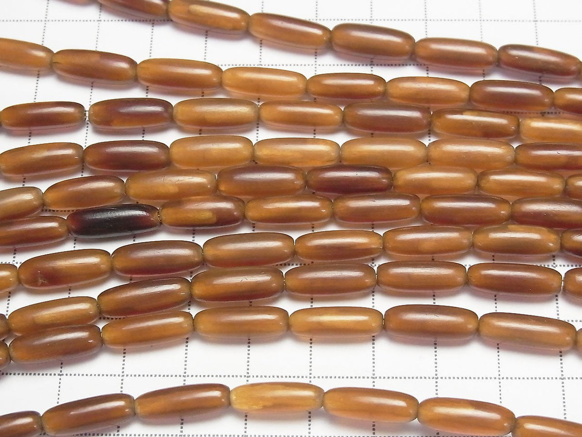 1 rang $3.79! Corne de buffle, riz 15x5x5 Jaune, 1 rang de perles (env. 38cm)