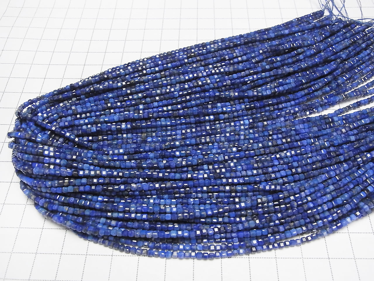 High Quality! Lapislazuli AA Cube Shape 2x2x2mm 1strand beads (aprx.15inch / 37cm)