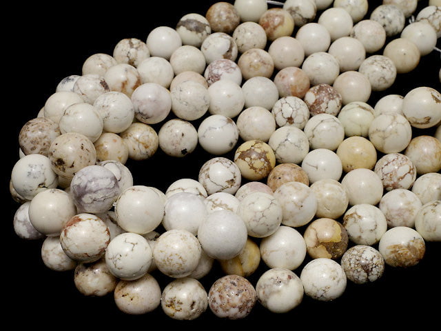 Magnesite Round 14mm 1strand beads (aprx.15inch/36cm)