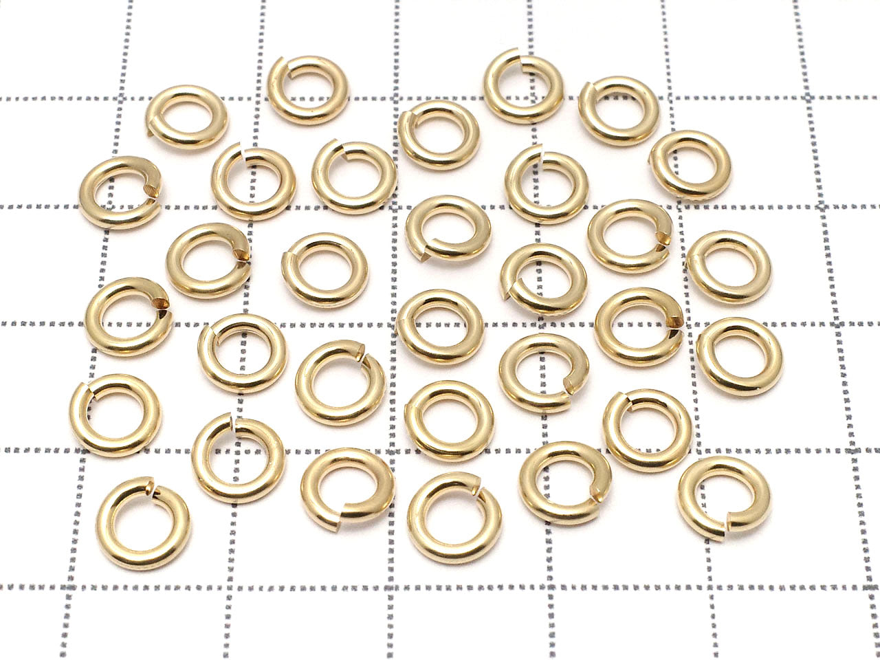 Choisissez votre taille ! Anneaux brisés 1,2 mm 14KGF (5 pièces)