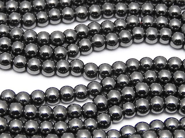 Magnetic! Hematite Round 3mm 1strand beads (aprx.15inch/38cm)