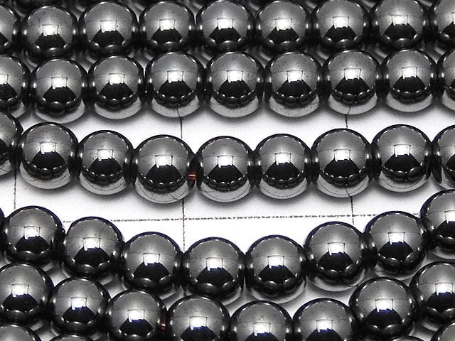 Magnetic! Hematite Round 4mm 1strand beads (aprx.15inch/38cm)