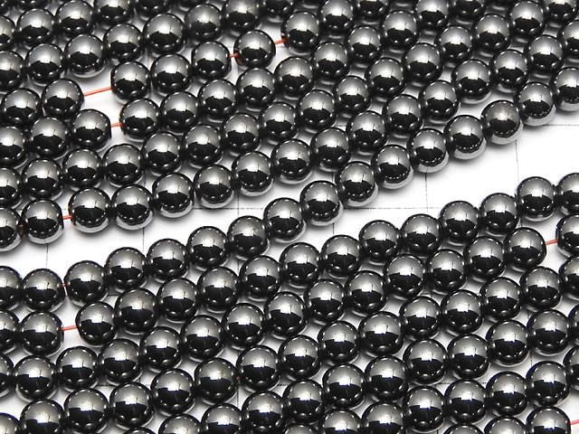 Magnetic! Hematite Round 5mm 1strand beads (aprx.15inch/36cm)