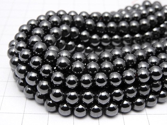 Magnetic! Hematite Round 6mm 1strand beads (aprx.15inch/38cm)