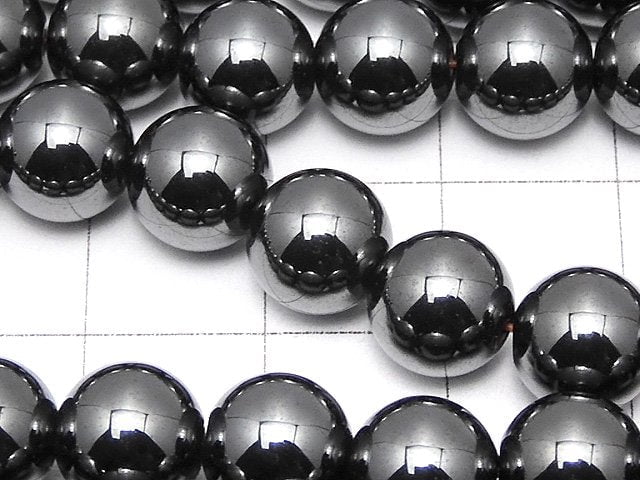 Magnetic! Hematite Round 8mm 1strand beads (aprx.15inch/38cm)