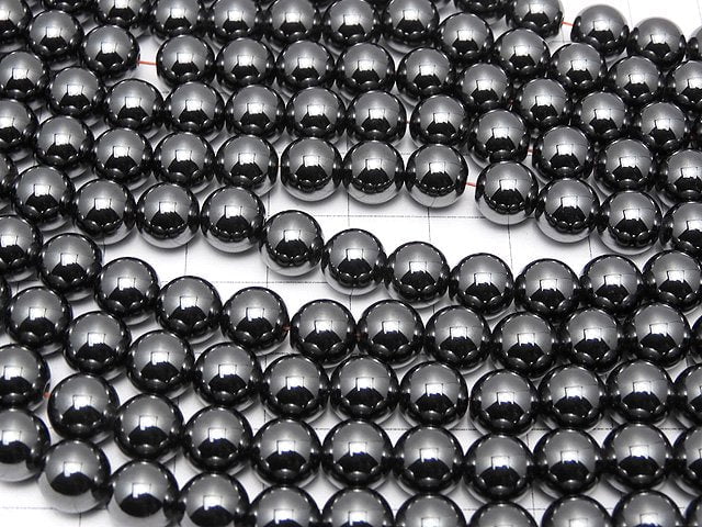 Magnetic! Hematite Round 8mm 1strand beads (aprx.15inch/38cm)