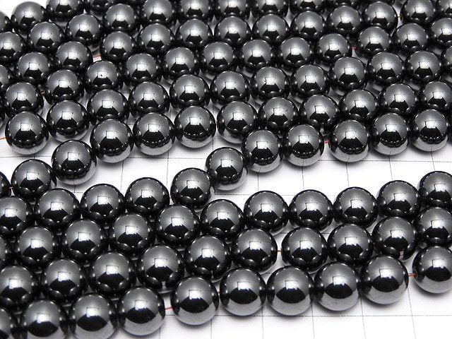Magnetic! Hematite Round 10mm 1strand beads (aprx.15inch/38cm)