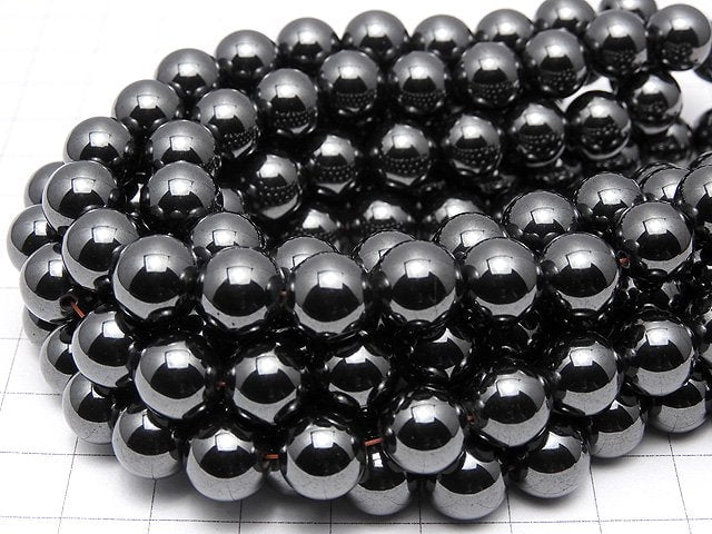 Magnetic! Hematite Round 10mm 1strand beads (aprx.15inch/38cm)