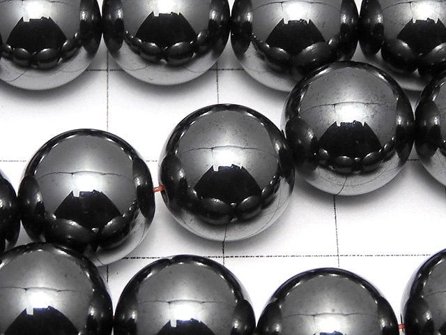 Magnetic! Hematite Round 12mm 1strand beads (aprx.15inch/38cm)