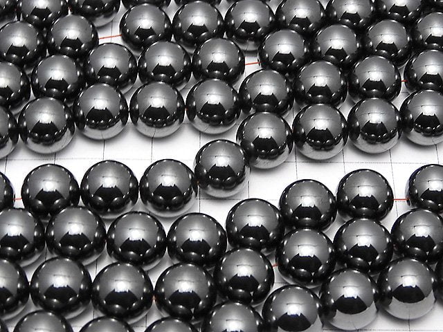 Magnetic! Hematite Round 12mm 1strand beads (aprx.15inch/38cm)