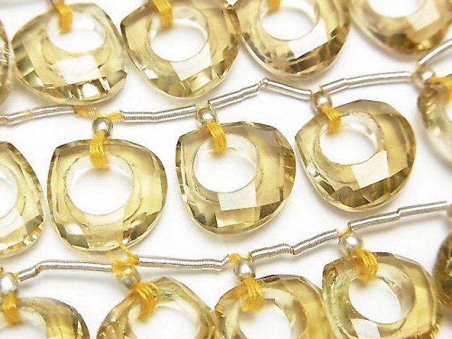 Chestnut Shape, Lemon Quartz Gemstone Beads