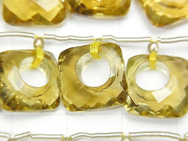 High Quality Beer Crystal Quartz AAA Donut Diamond Shape 1pc or 1strand beads (7pcs)