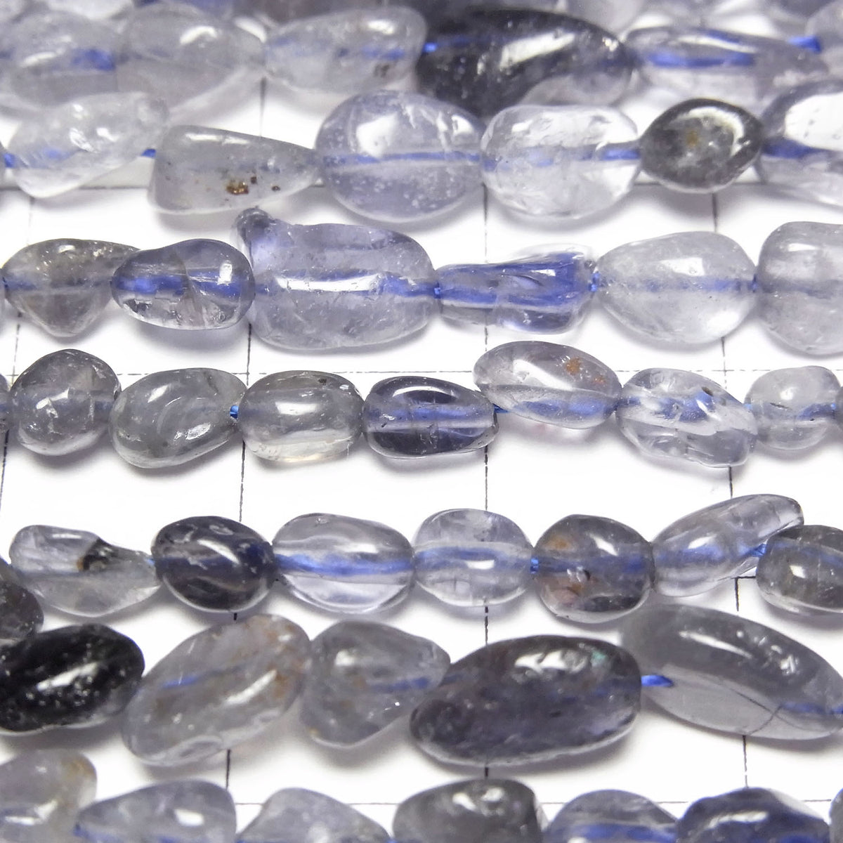 Iolite Small Size Nugget 1strand beads (approx. 14 inches/35 cm)