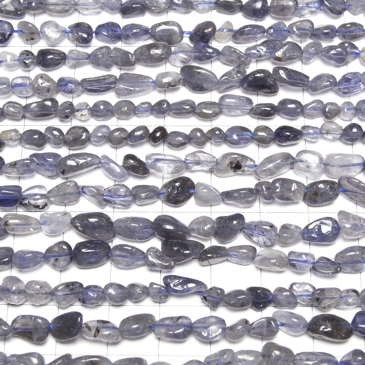 Iolite Small Size Nugget 1strand beads (approx. 14 inches/35 cm)