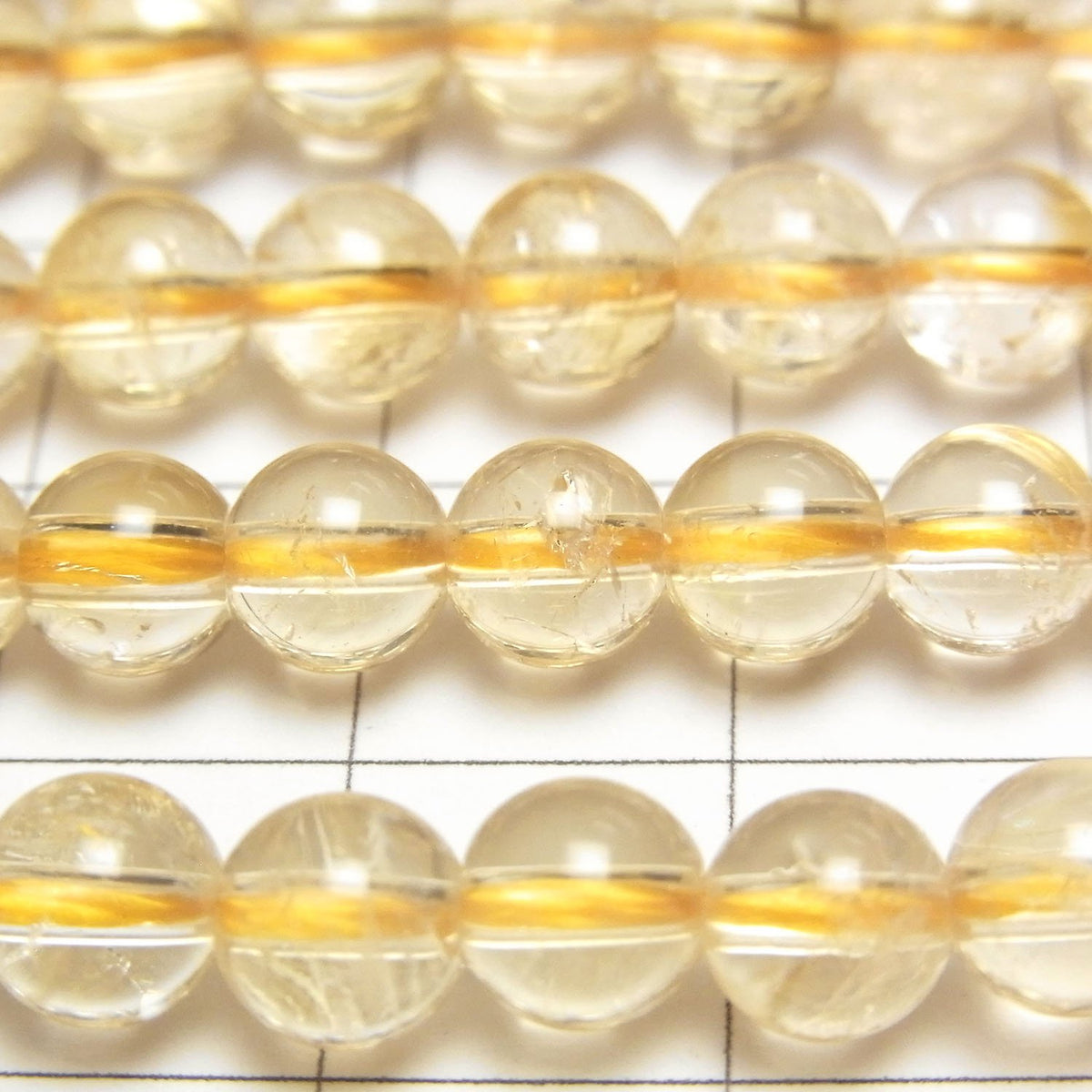 Citrine AA++ Round 6mm half or 1strand beads (aprx.15inch/38cm)