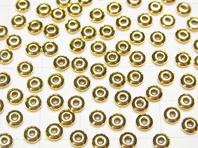Silber925 Rondelle 2mm, 2,5mm, 3,5mm, 4mm, 5mm 18KGP 10 Stück