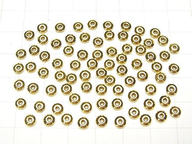 Silber925 Rondelle 2mm, 2,5mm, 3,5mm, 4mm, 5mm 18KGP 10 Stück